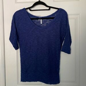 Maurices blue shimmer sweater top